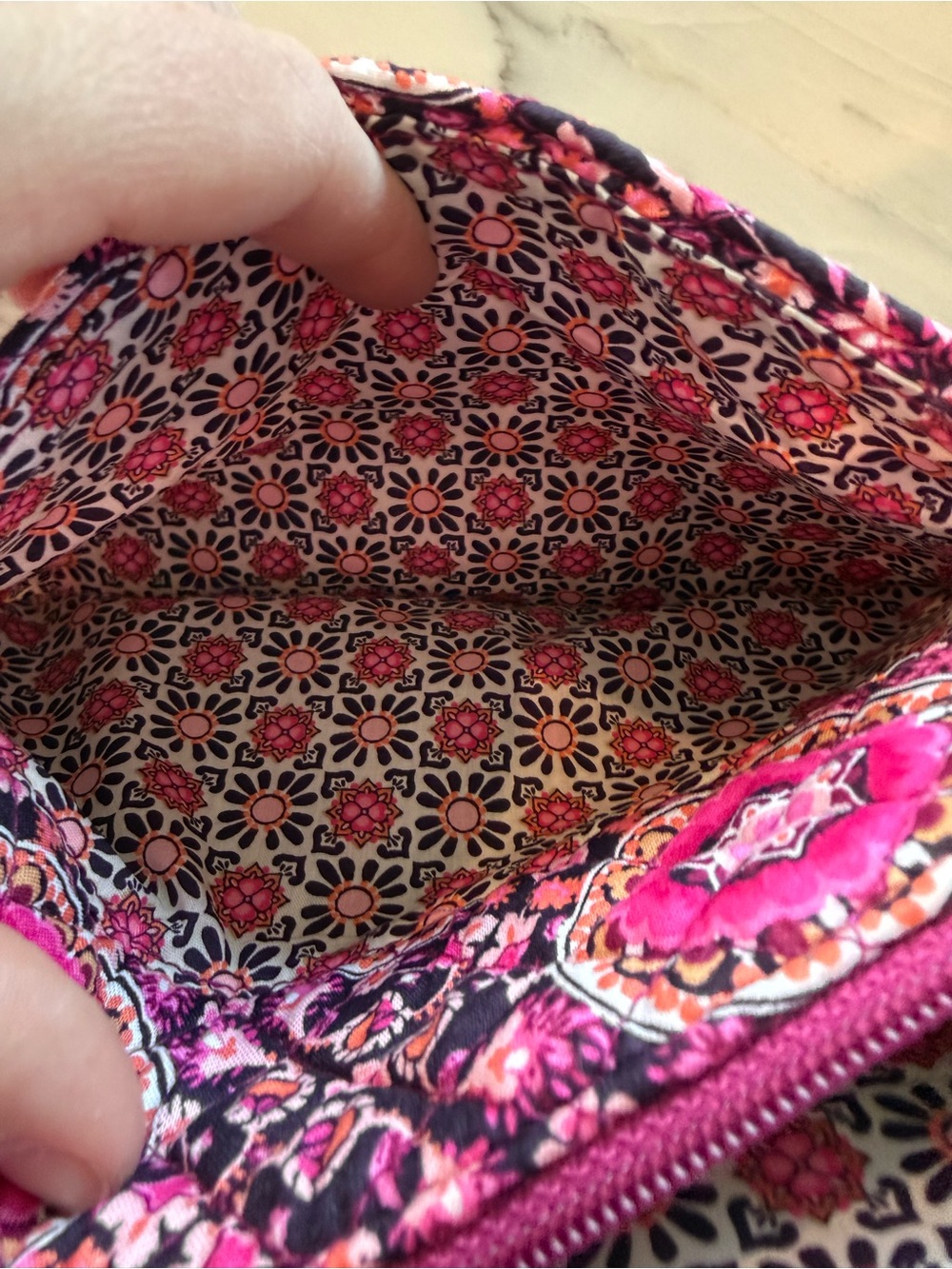 Vera Bradley Crossbody Floral Pink - Picture 8 of 12